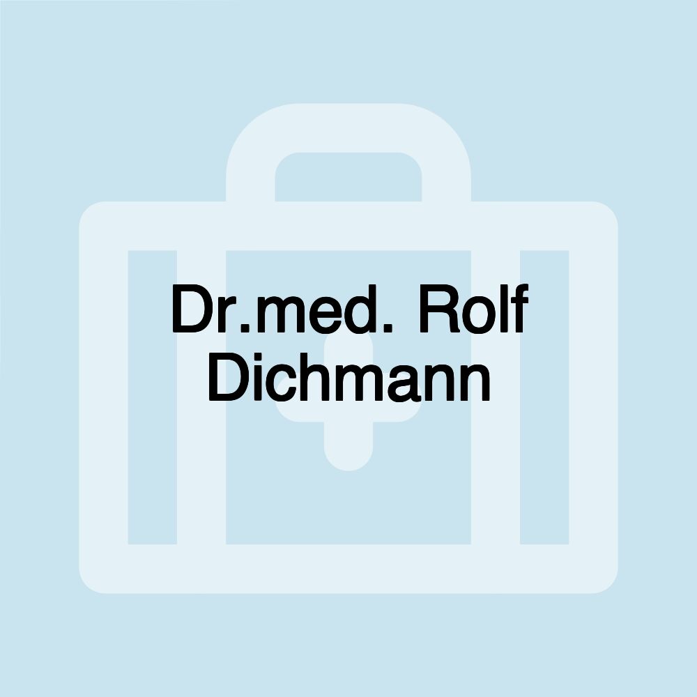 Dr.med. Rolf Dichmann