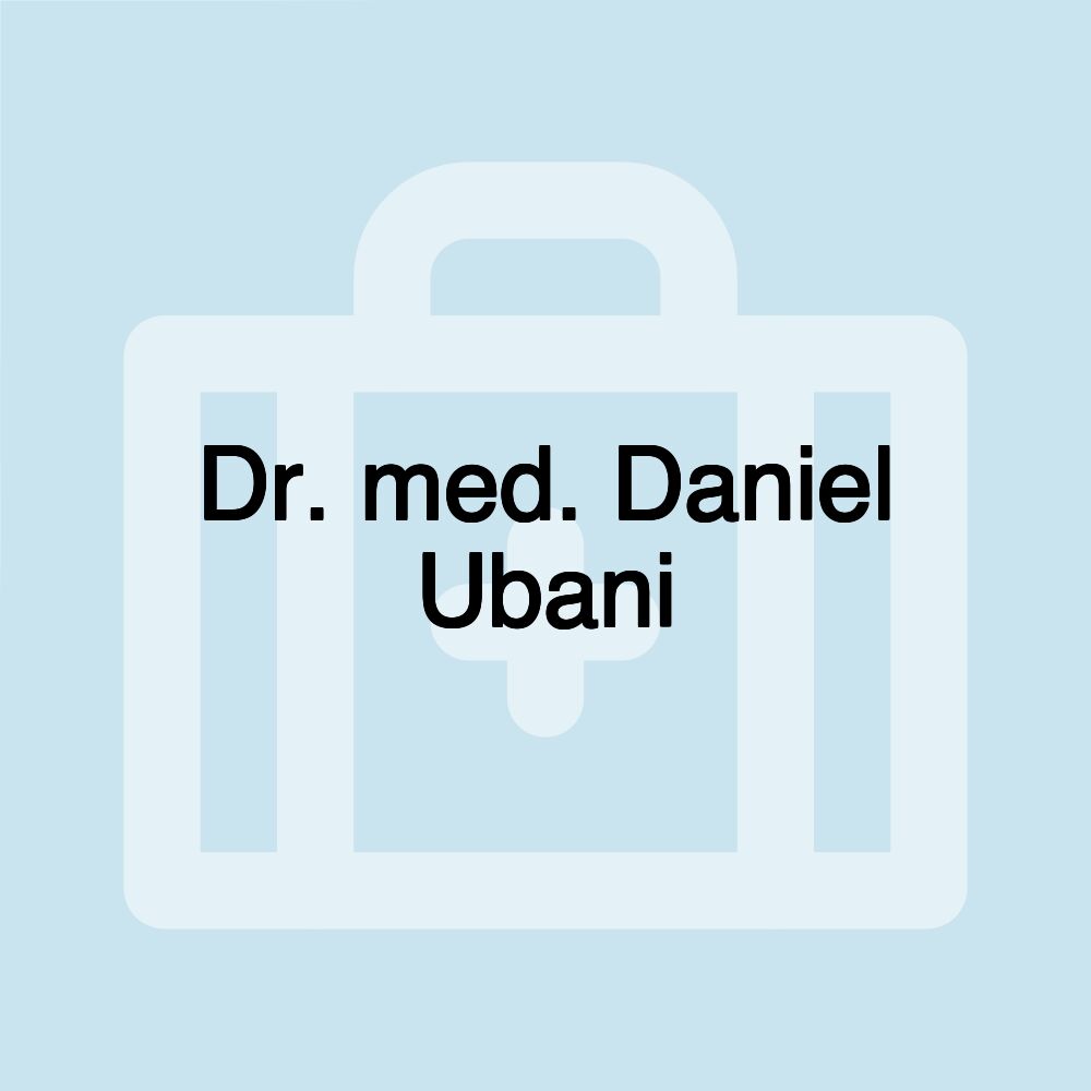 Dr. med. Daniel Ubani