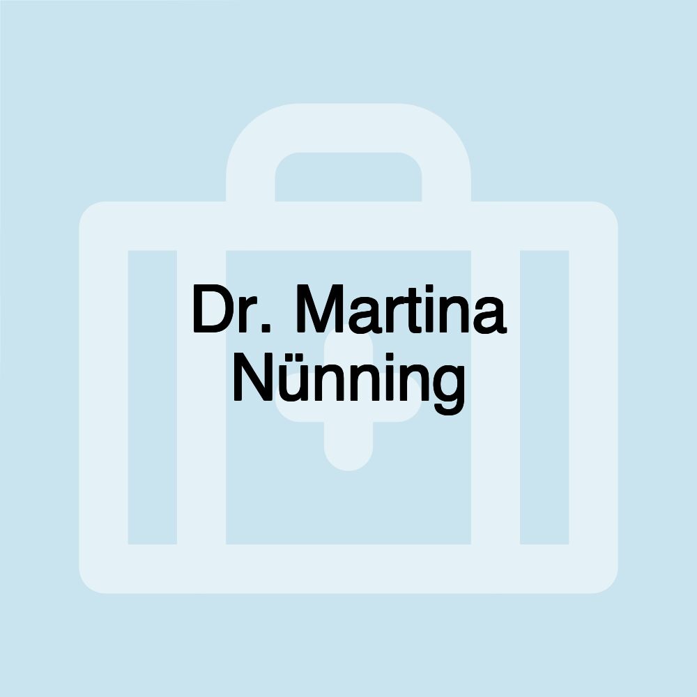 Dr. Martina Nünning