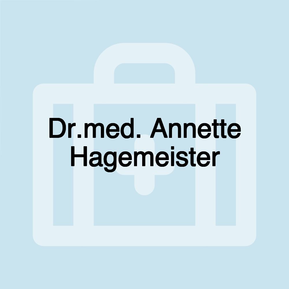 Dr.med. Annette Hagemeister