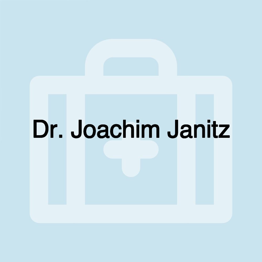 Dr. Joachim Janitz