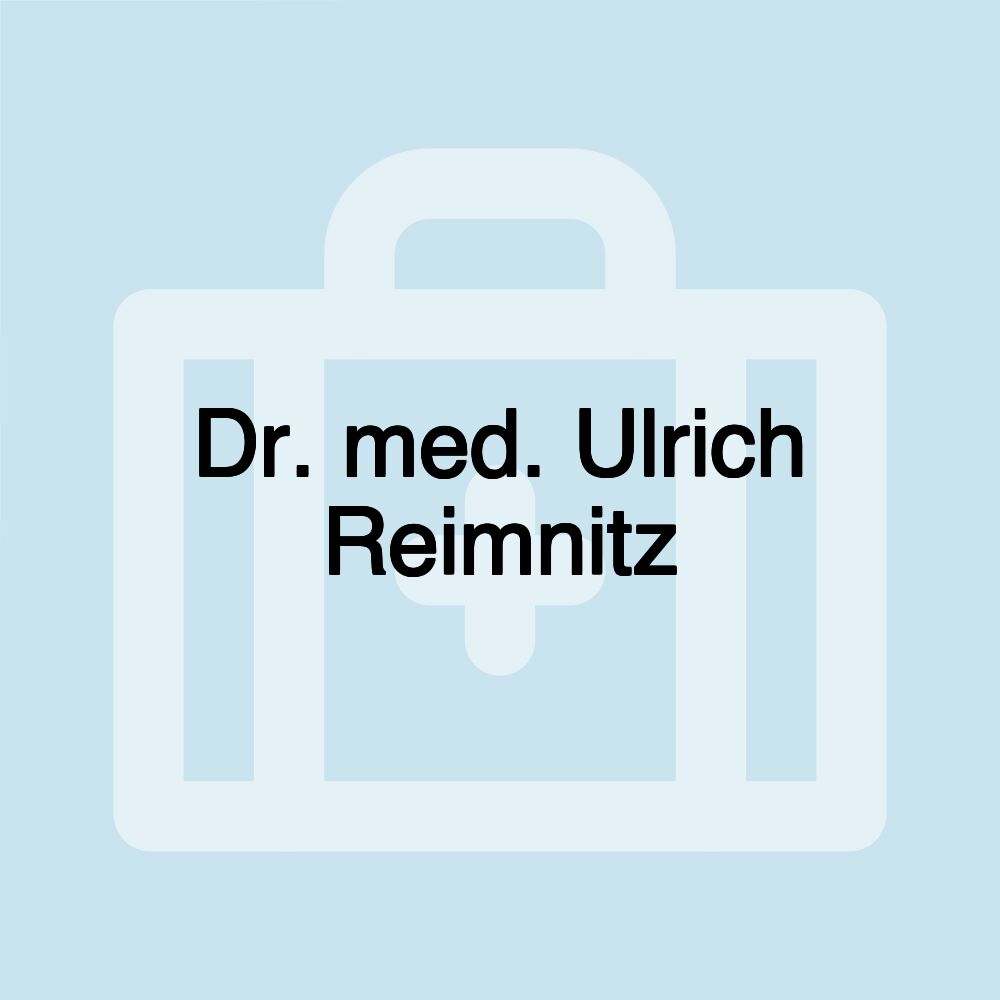 Dr. med. Ulrich Reimnitz