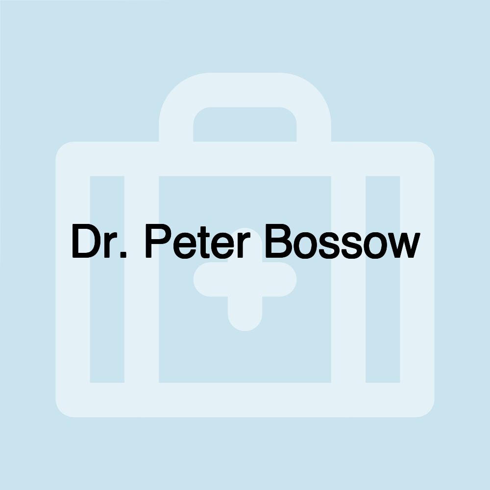 Dr. Peter Bossow