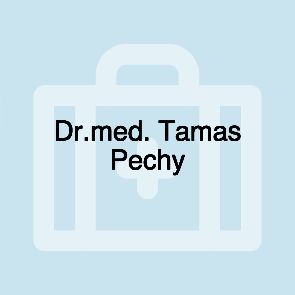 Dr.med. Tamas Pechy