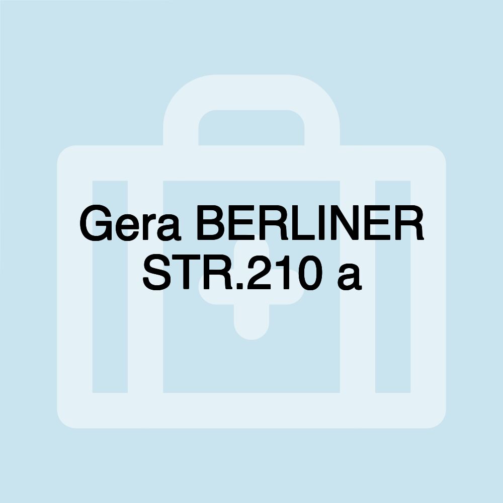 Gera BERLINER STR.210 a