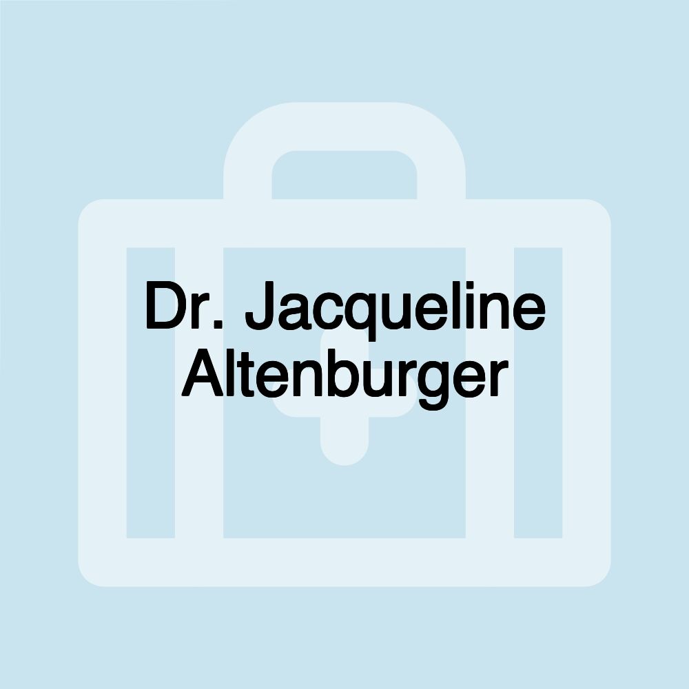 Dr. Jacqueline Altenburger