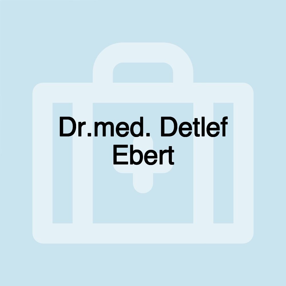 Dr.med. Detlef Ebert