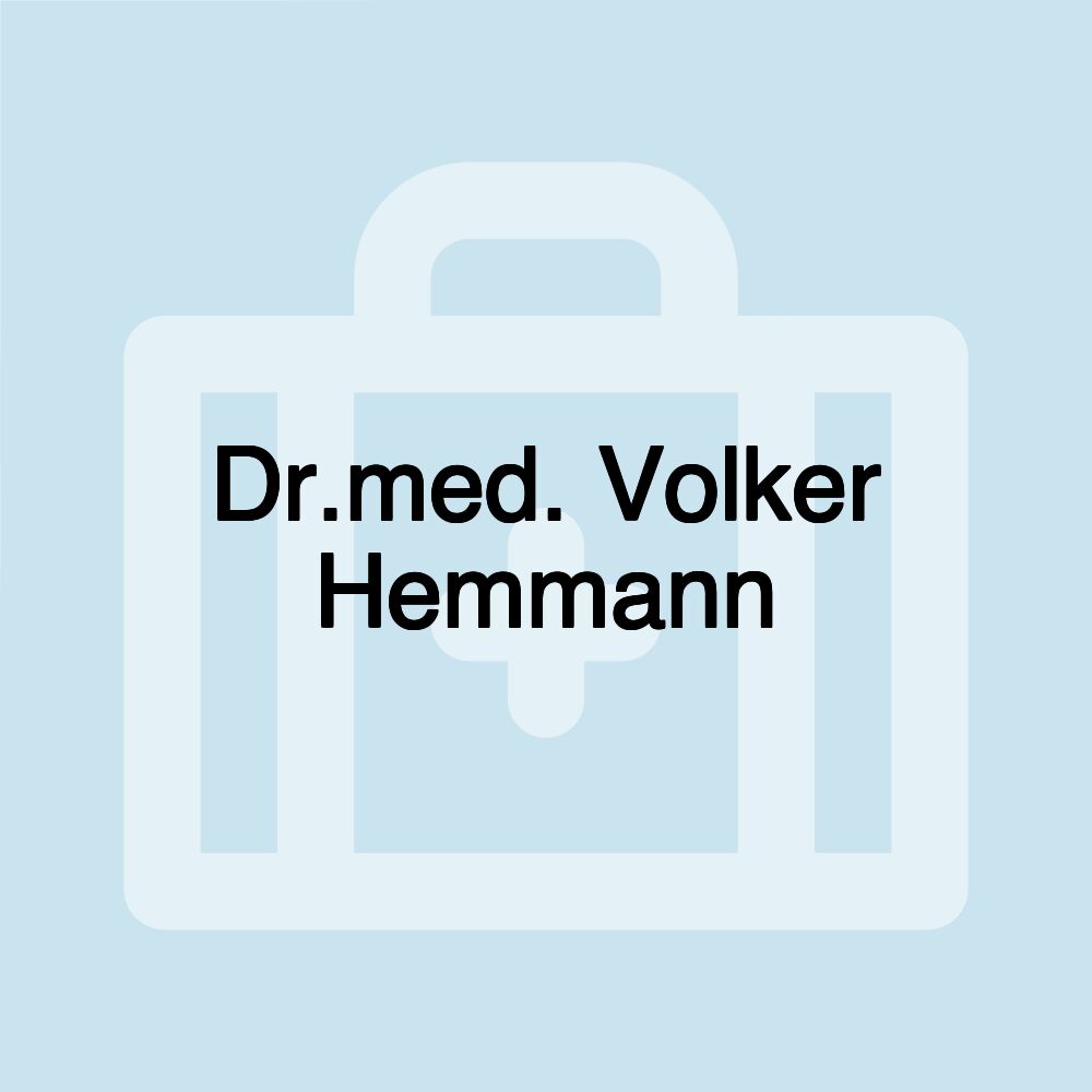 Dr.med. Volker Hemmann