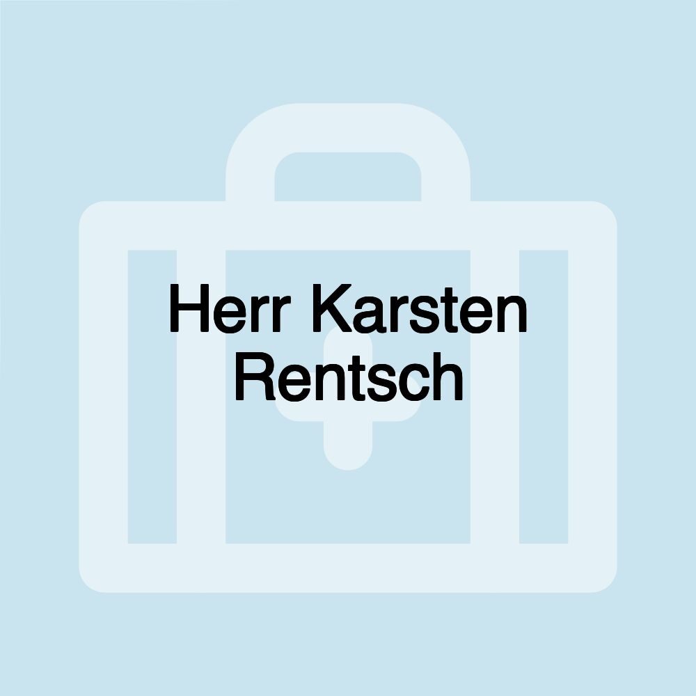 Herr Karsten Rentsch