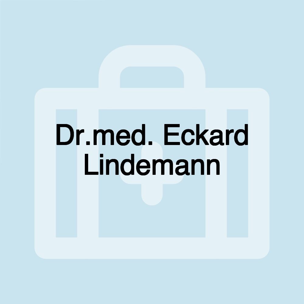 Dr.med. Eckard Lindemann