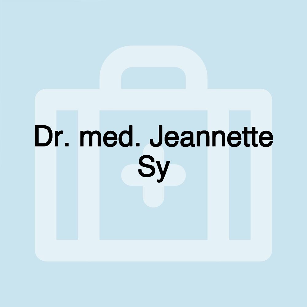 Dr. med. Jeannette Sy