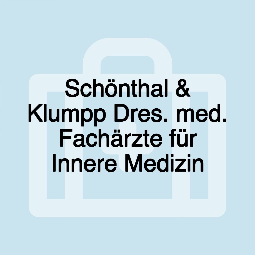 Schönthal & Klumpp Dres. med. Fachärzte für Innere Medizin