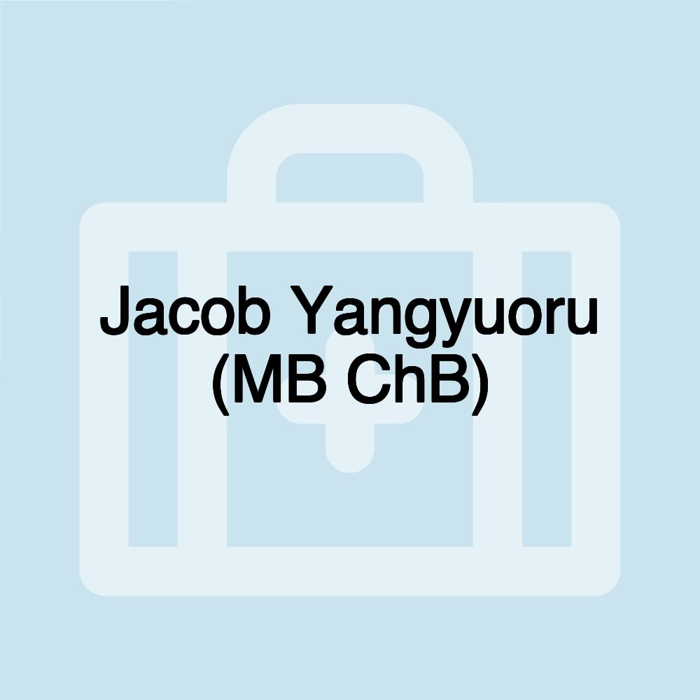 Jacob Yangyuoru (MB ChB)