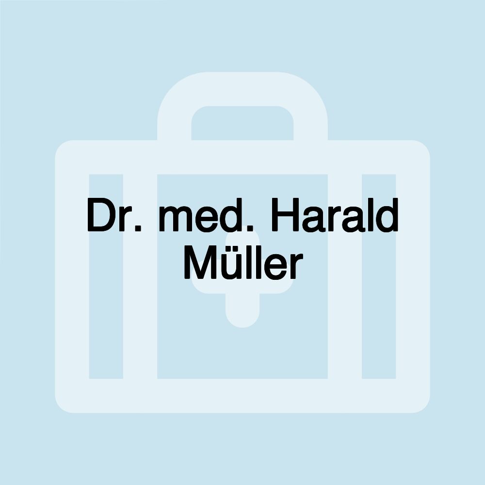 Dr. med. Harald Müller