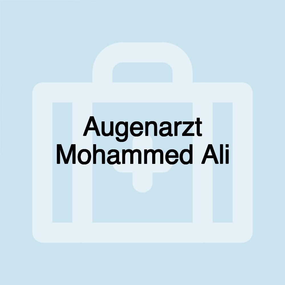 Augenarzt Mohammed Ali