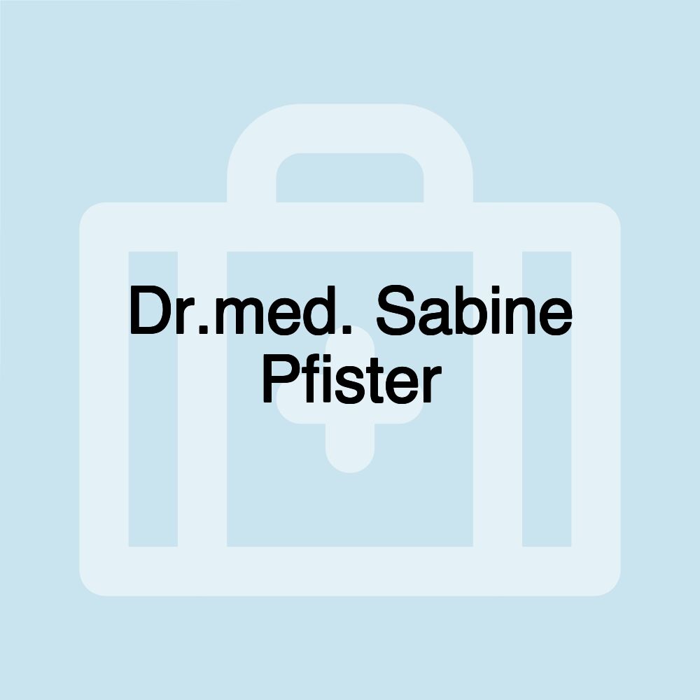 Dr.med. Sabine Pfister