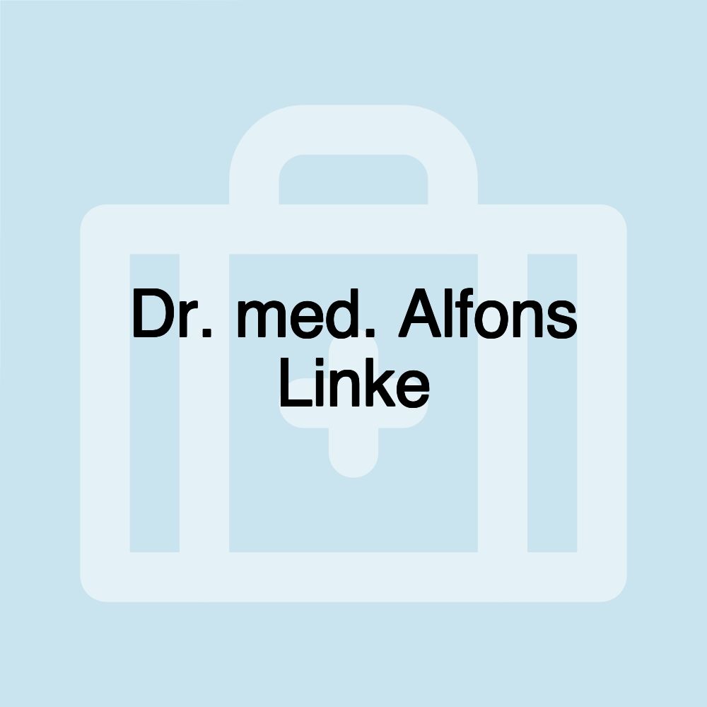 Dr. med. Alfons Linke