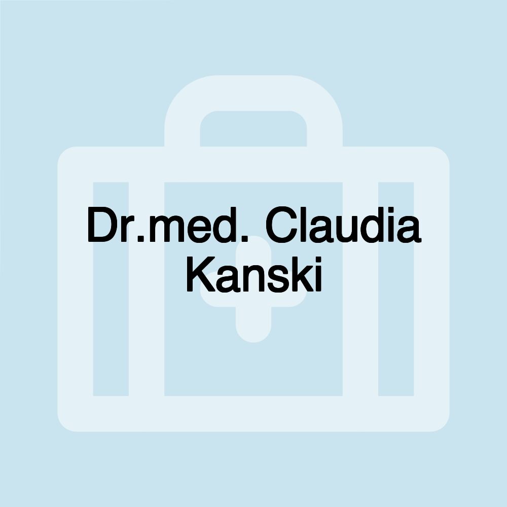 Dr.med. Claudia Kanski