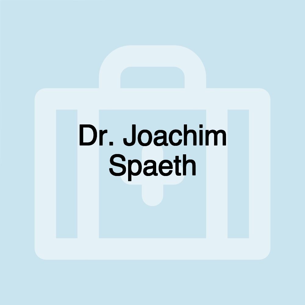 Dr. Joachim Spaeth