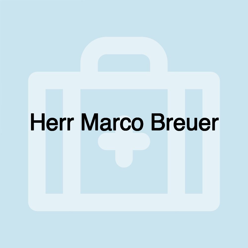 Herr Marco Breuer