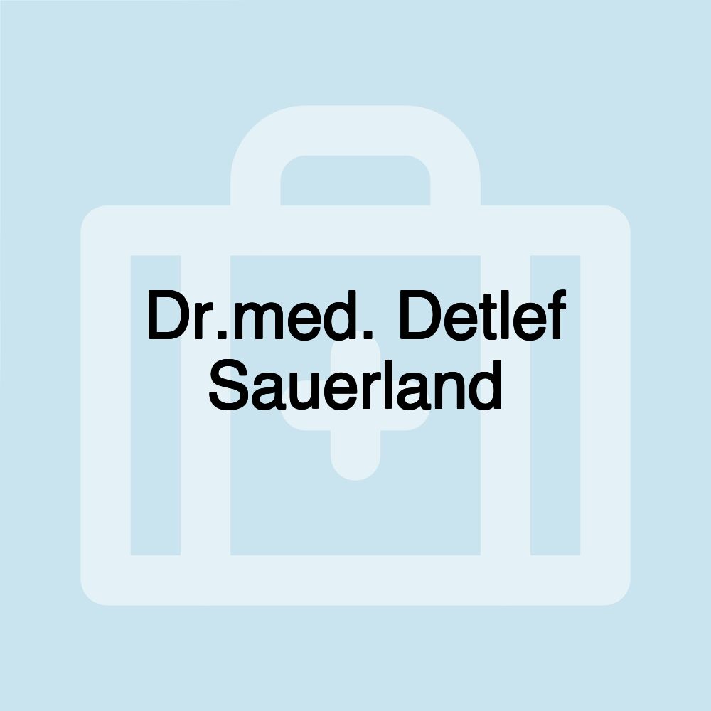 Dr.med. Detlef Sauerland