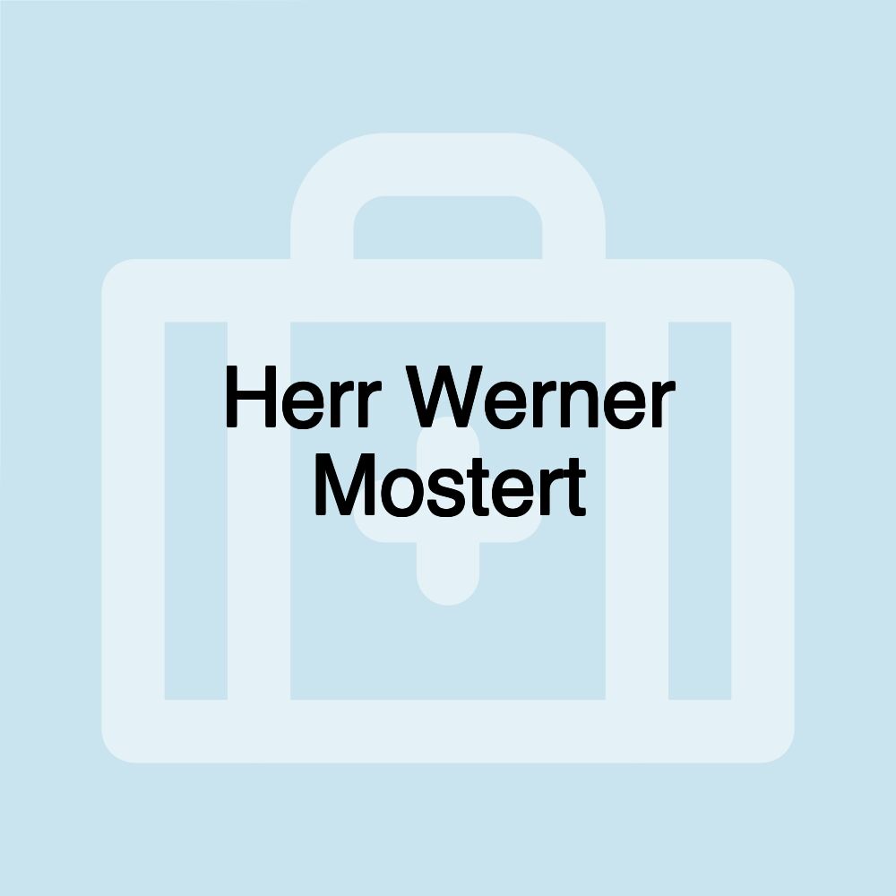 Herr Werner Mostert