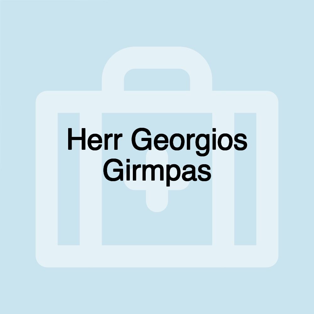 Herr Georgios Girmpas