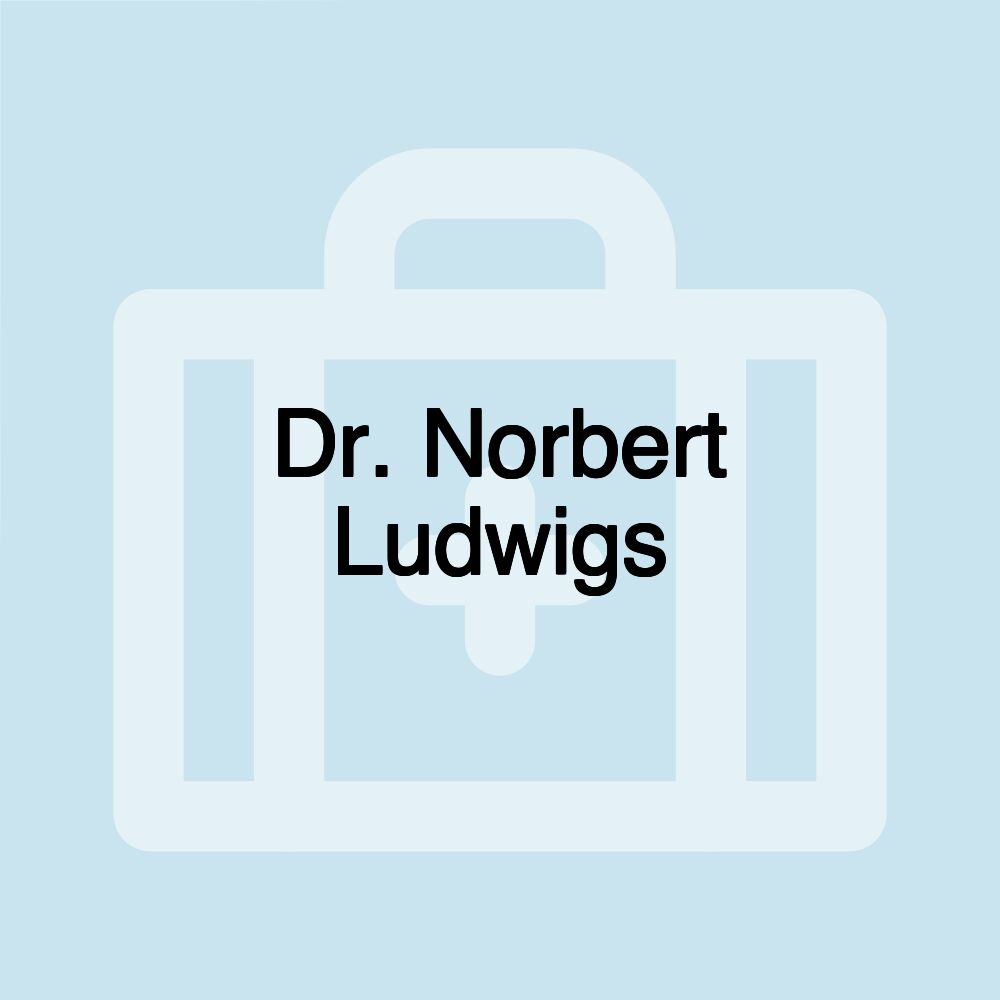 Dr. Norbert Ludwigs