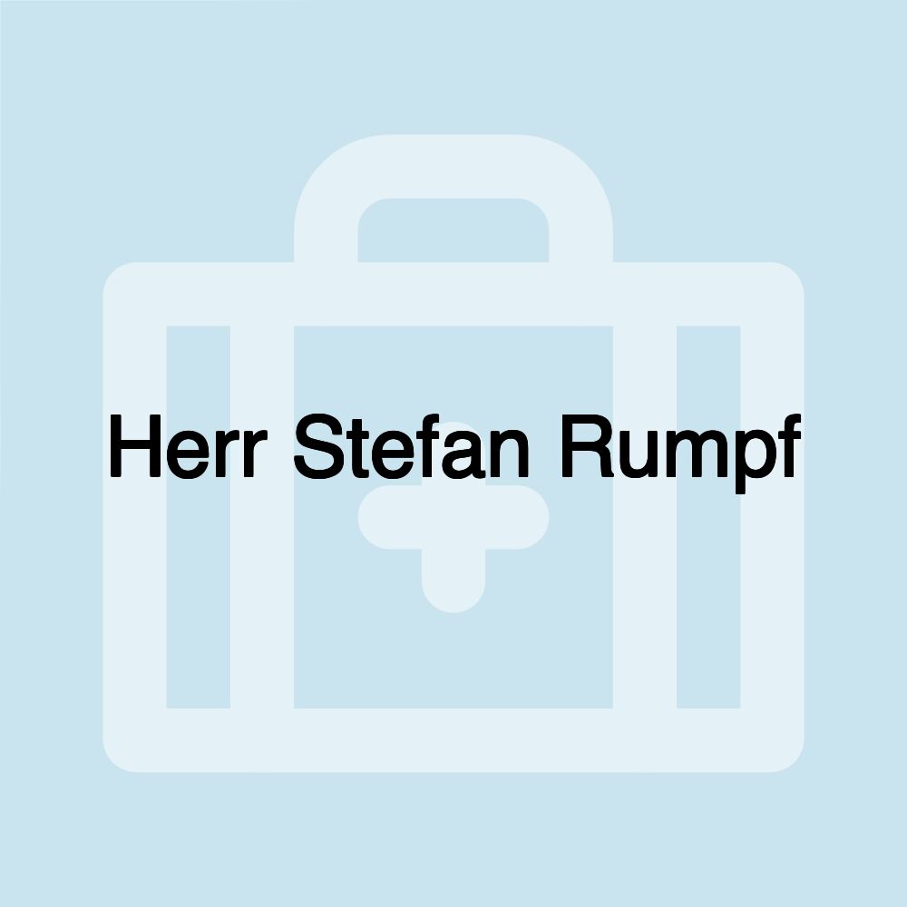 Herr Stefan Rumpf