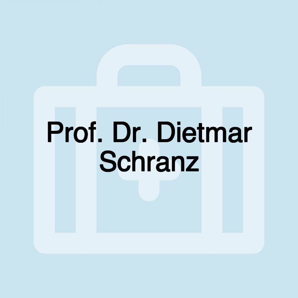 Prof. Dr. Dietmar Schranz