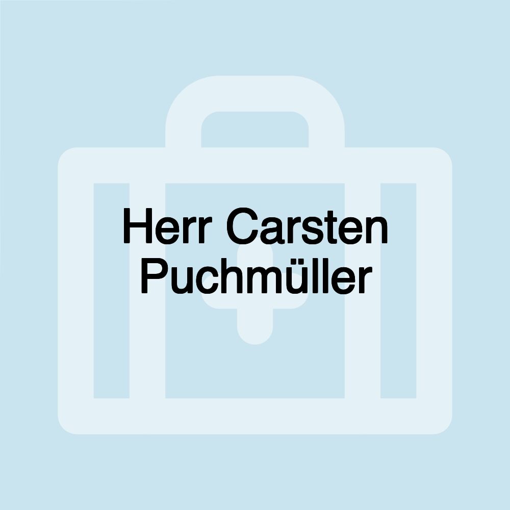 Herr Carsten Puchmüller