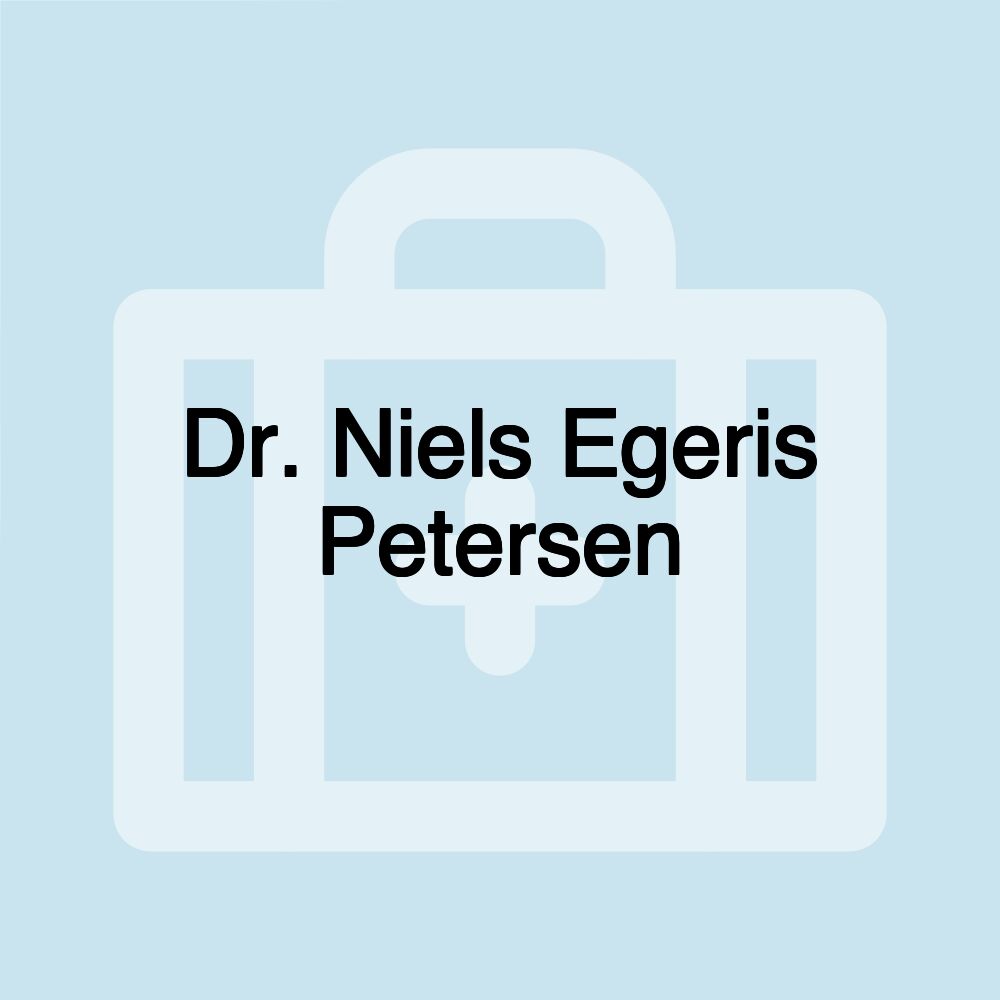 Dr. Niels Egeris Petersen