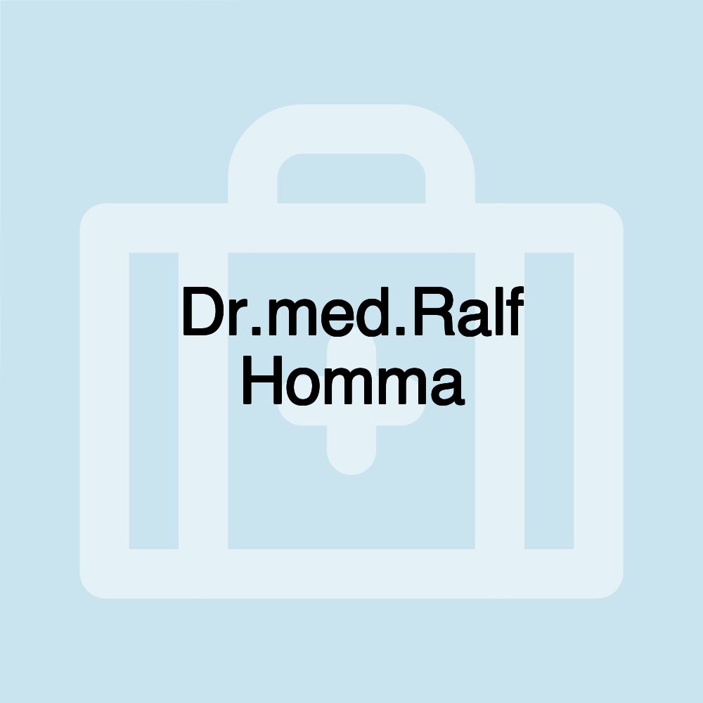 Dr.med.Ralf Homma