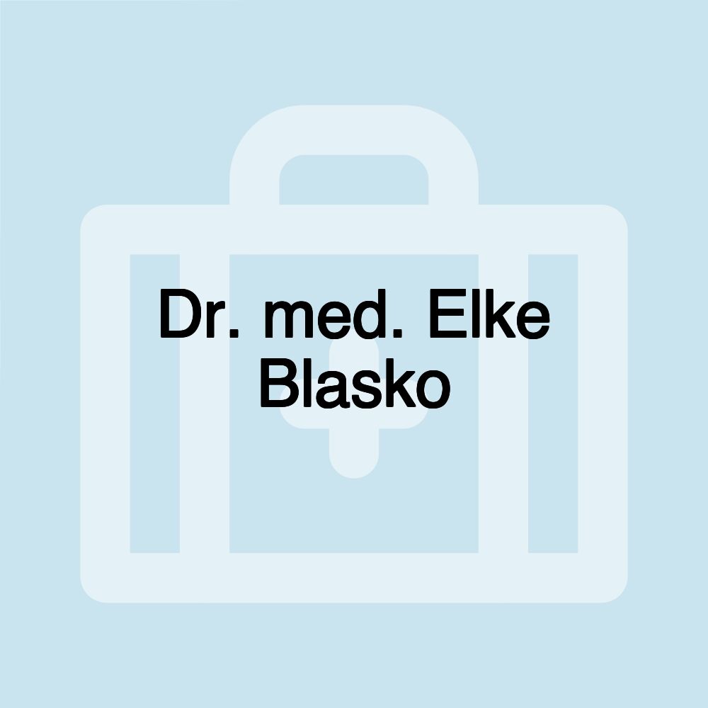 Dr. med. Elke Blasko