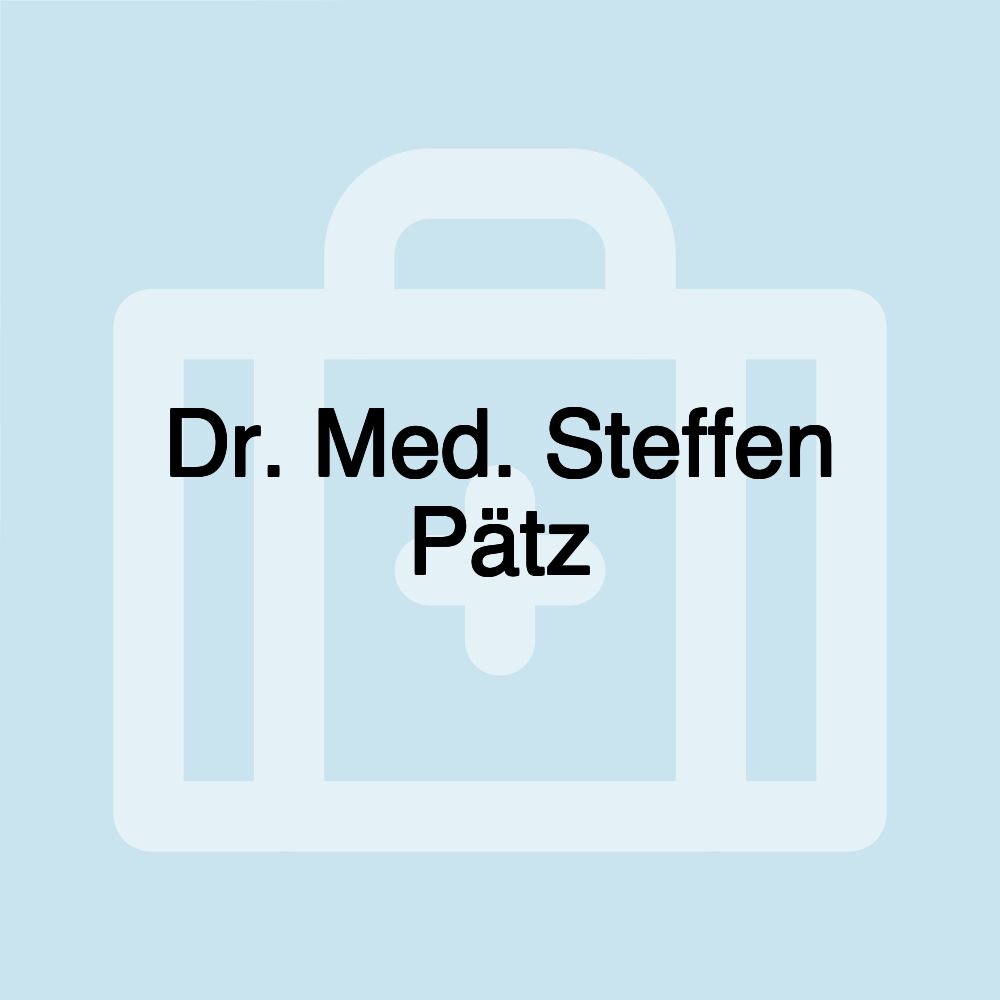 Dr. Med. Steffen Pätz