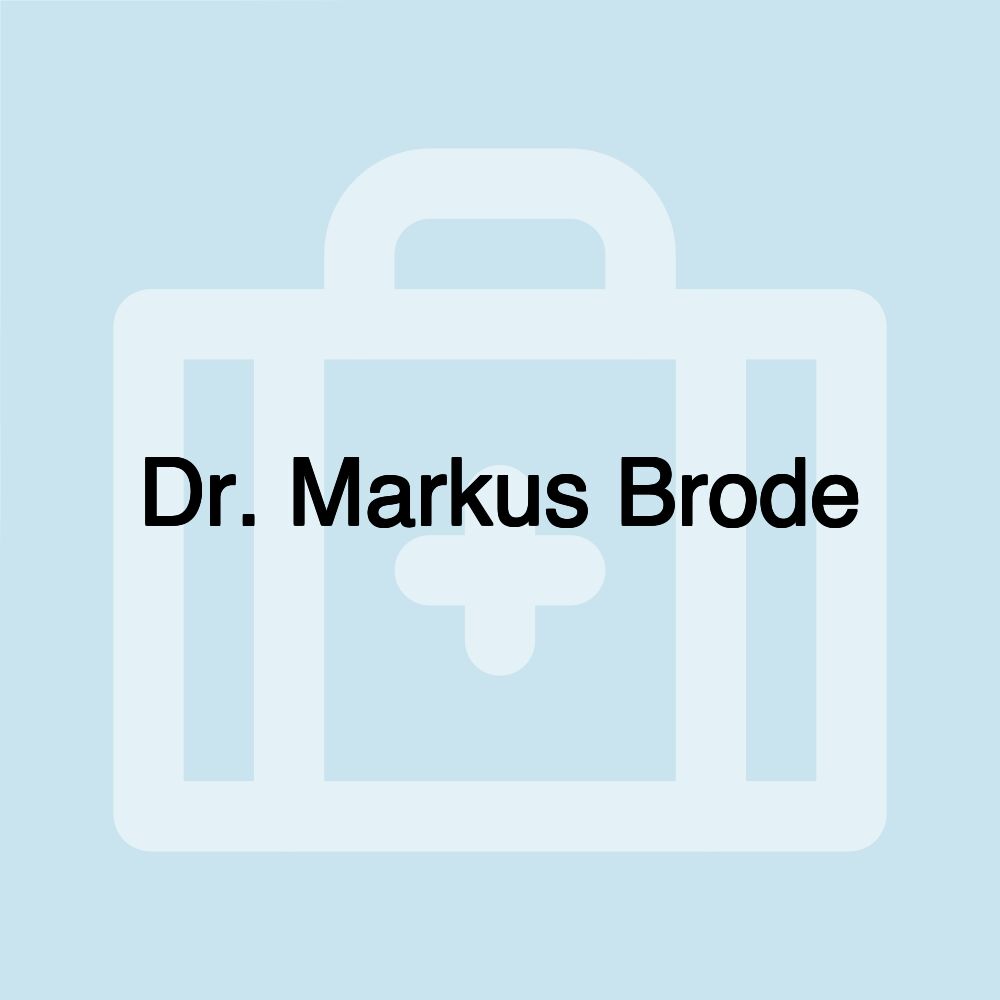 Dr. Markus Brode