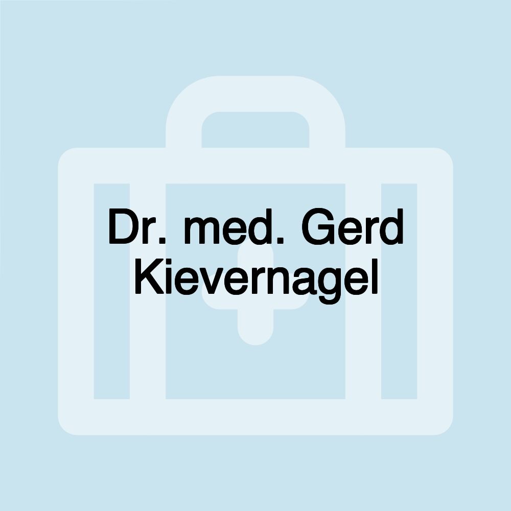 Dr. med. Gerd Kievernagel