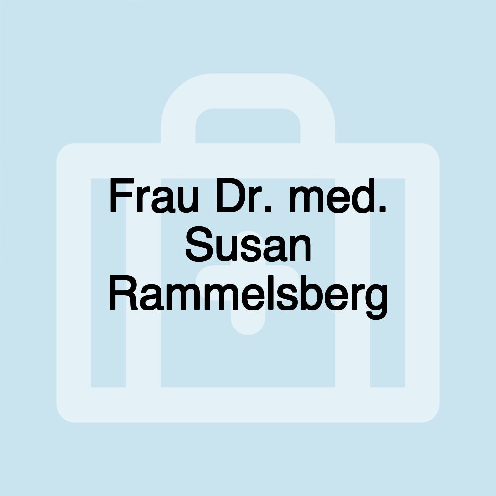 Frau Dr. med. Susan Rammelsberg