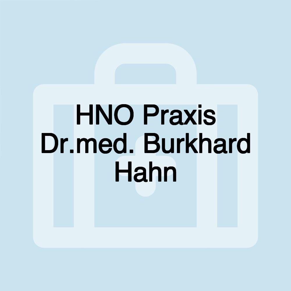 HNO Praxis Dr.med. Burkhard Hahn