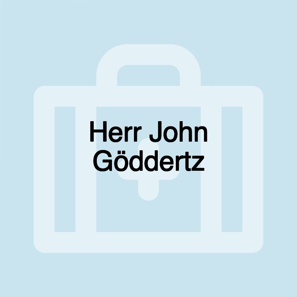 Herr John Göddertz