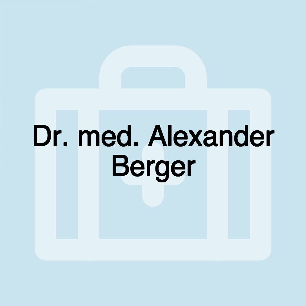 Dr. med. Alexander Berger