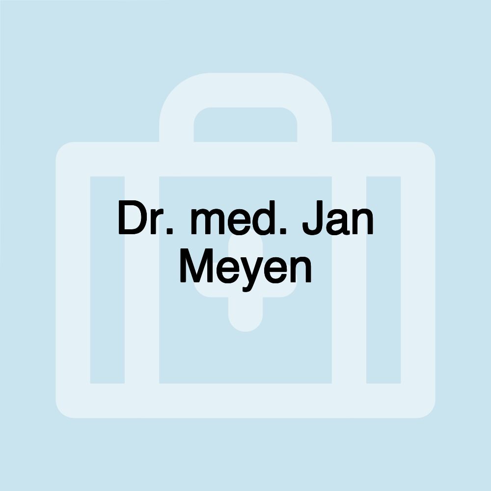 Dr. med. Jan Meyen