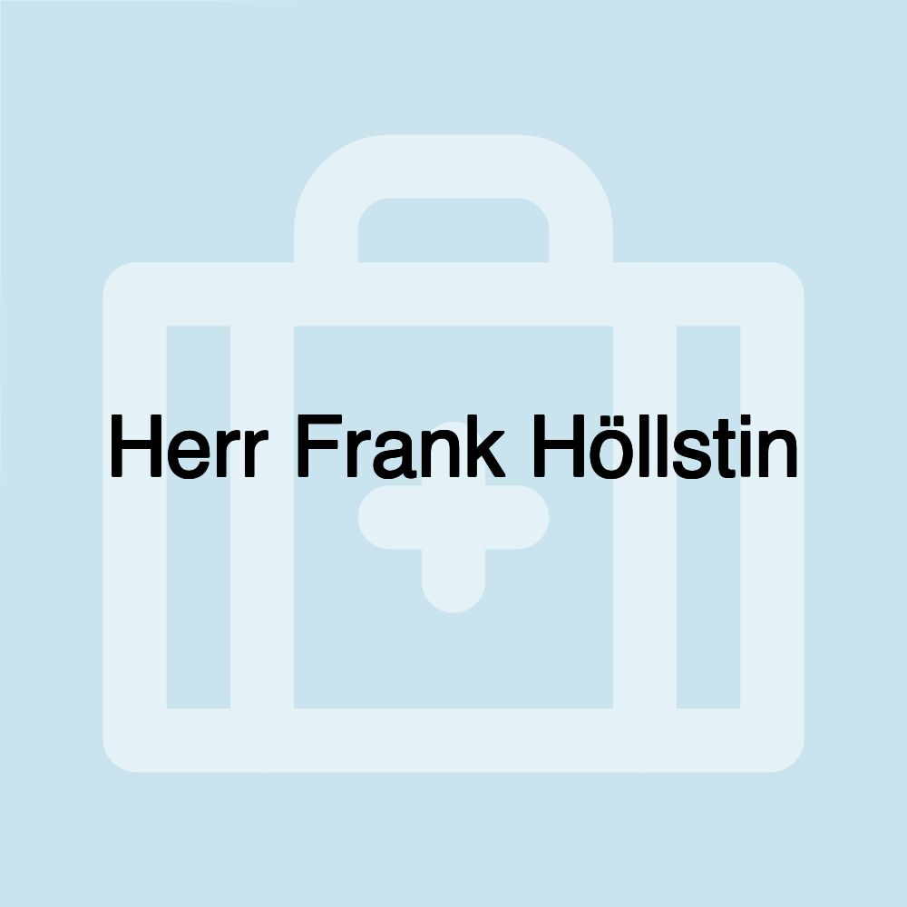 Herr Frank Höllstin