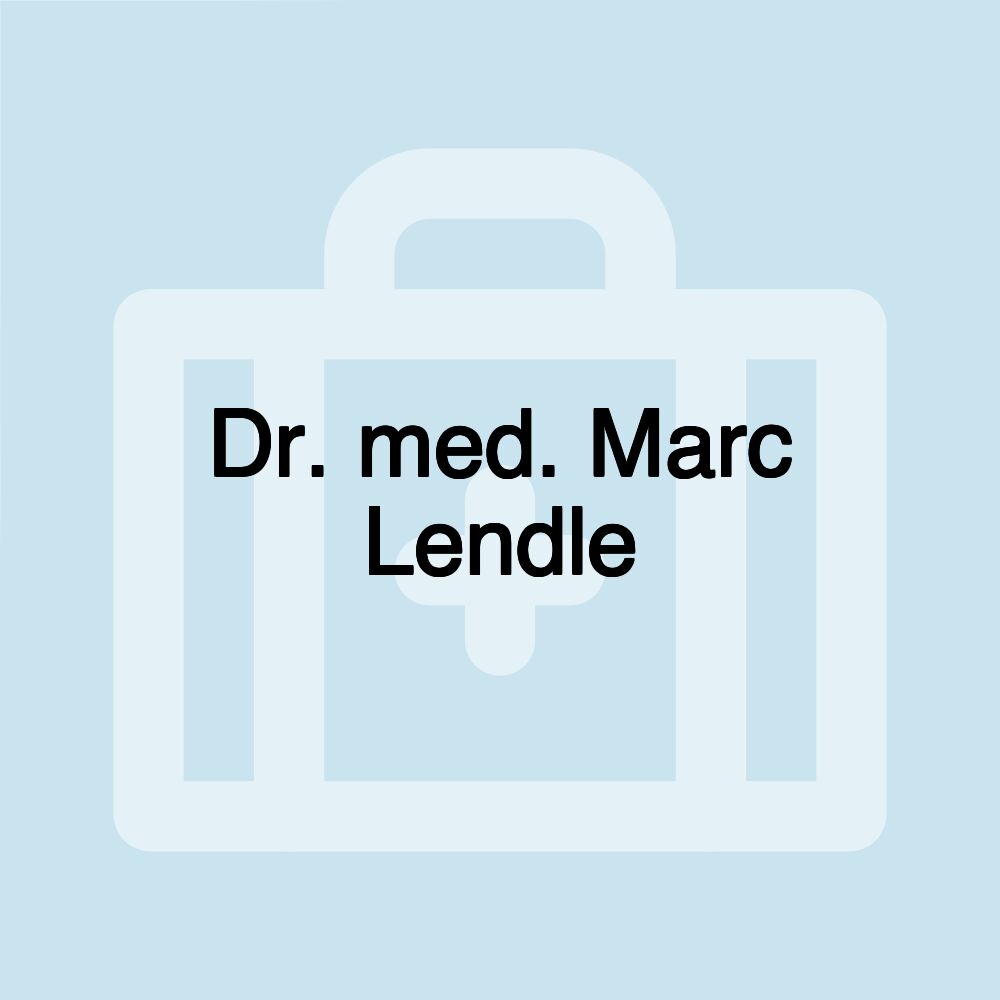 Dr. med. Marc Lendle