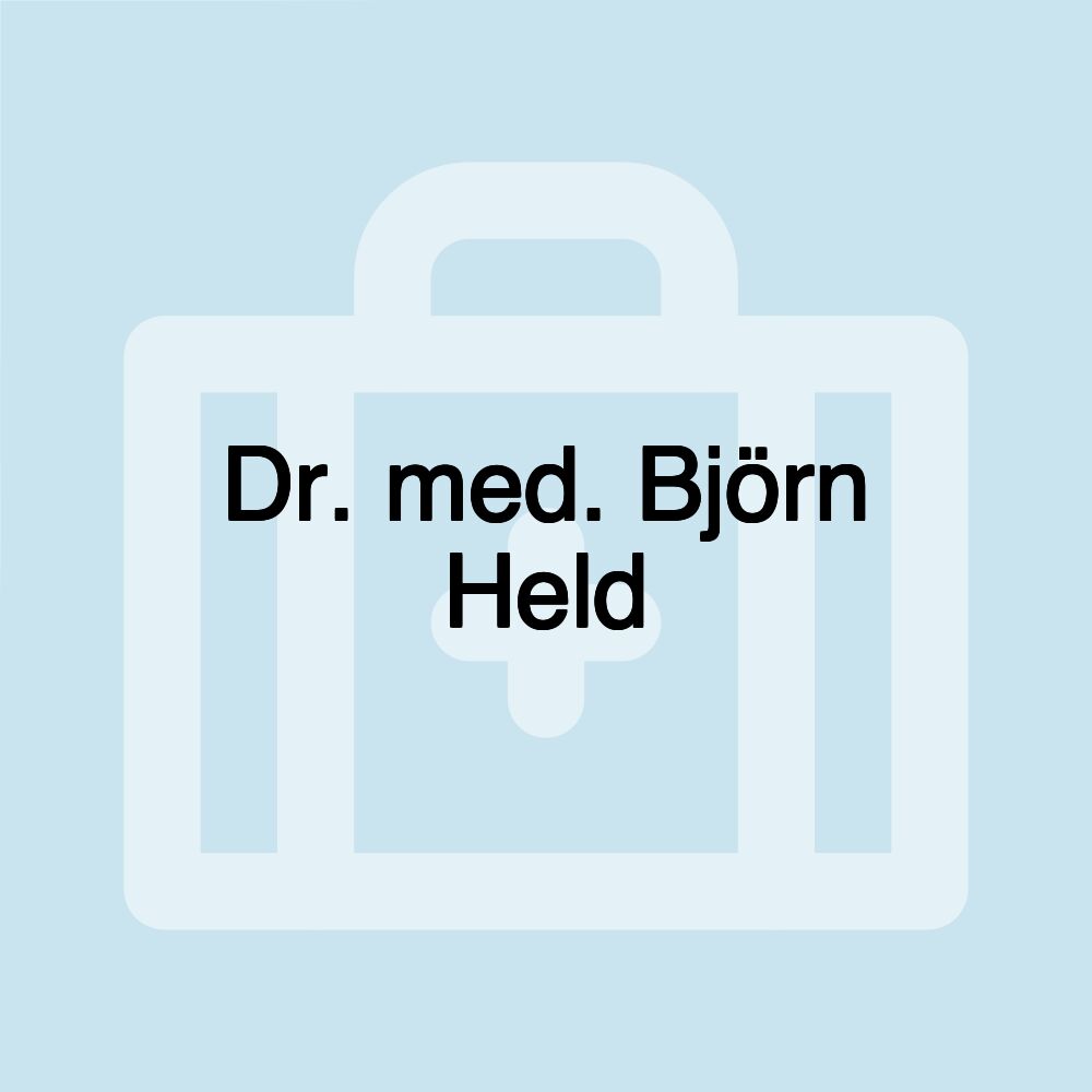 Dr. med. Björn Held