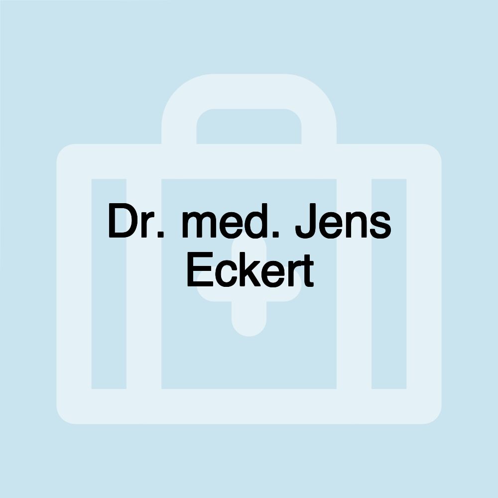 Dr. med. Jens Eckert