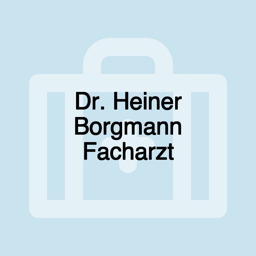 Dr. Heiner Borgmann Facharzt