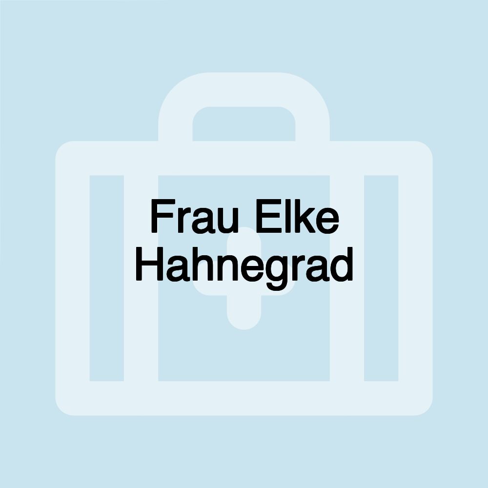 Frau Elke Hahnegrad