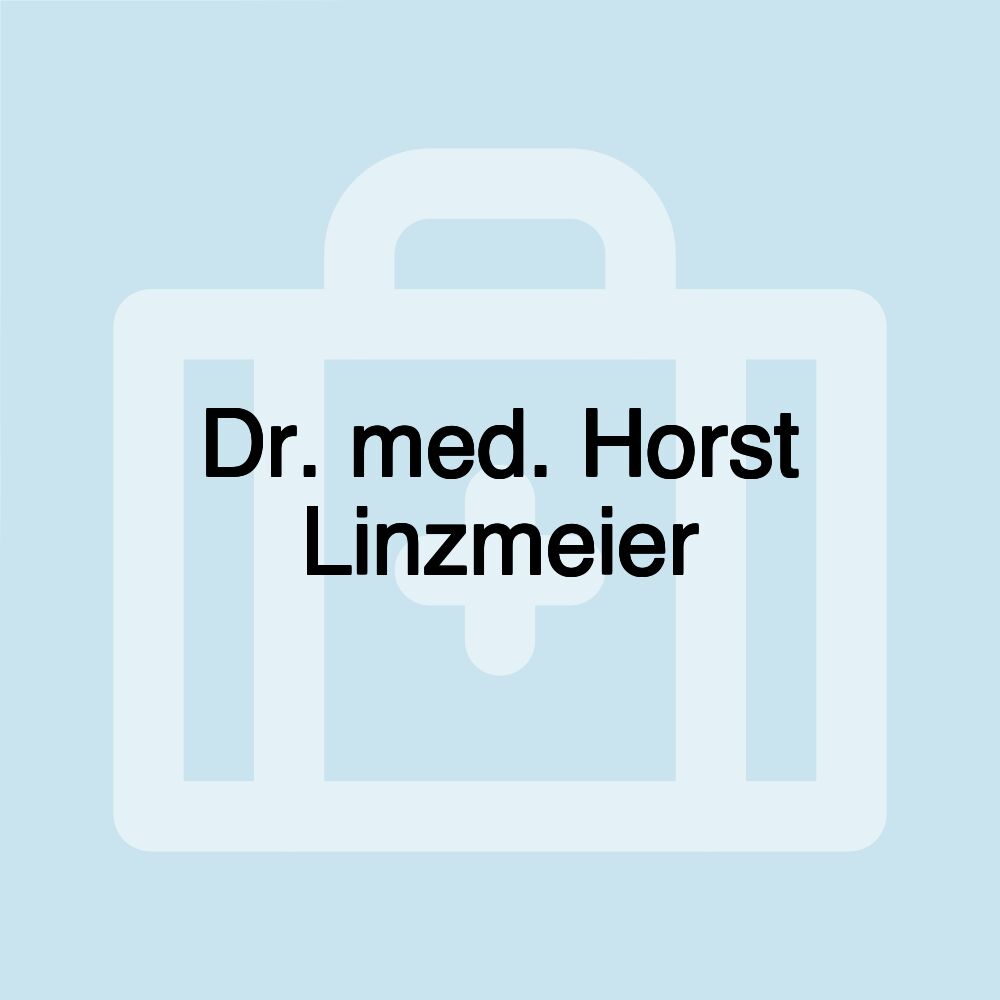 Dr. med. Horst Linzmeier