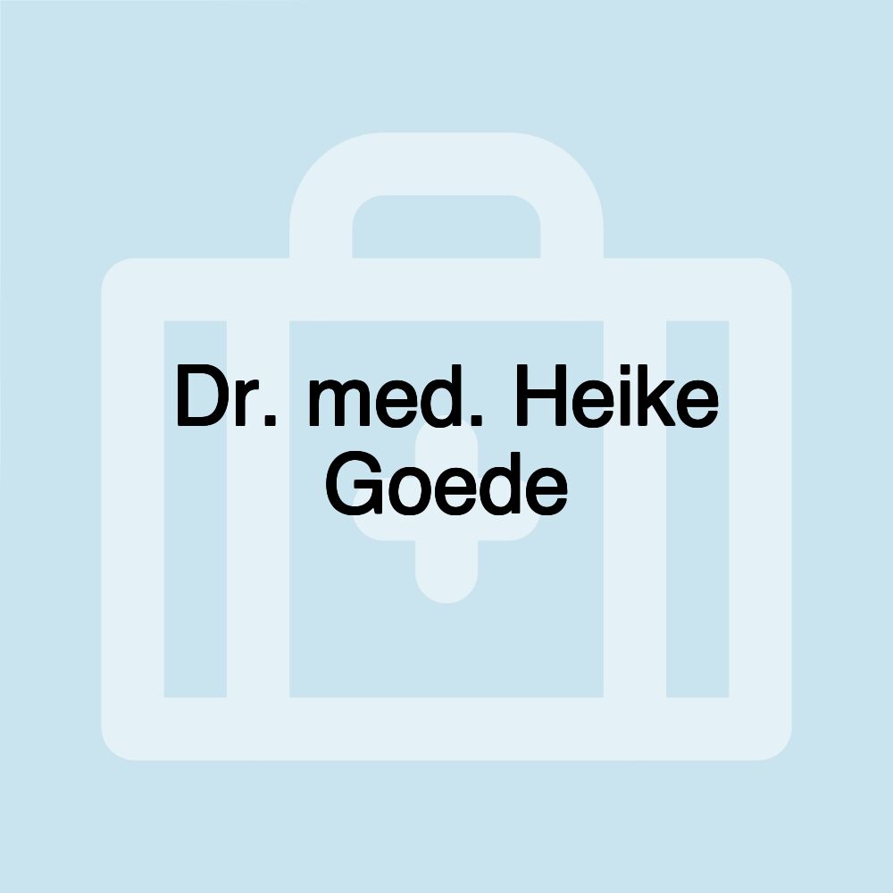 Dr. med. Heike Goede